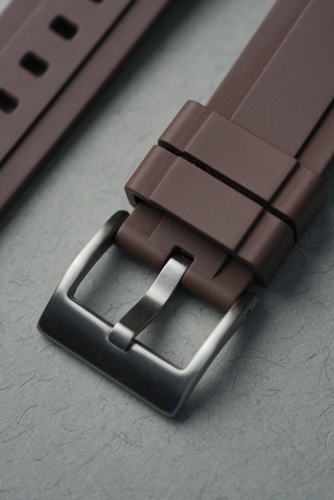 Rubber FKM Divers Strap for Omega x Swatch MoonSwatch – Mission To Saturn – Brown