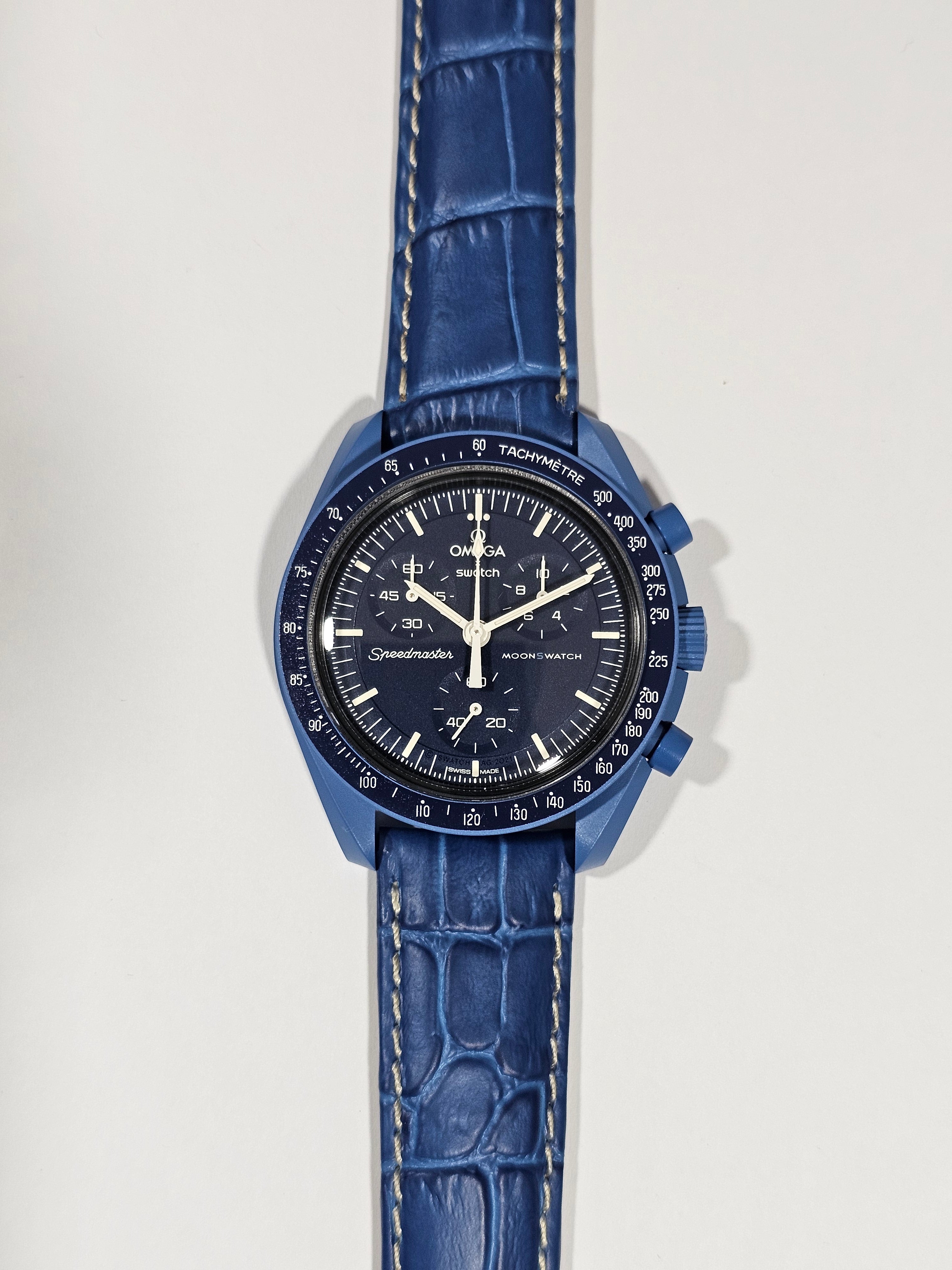 Omega speedmaster crocodile strap best sale