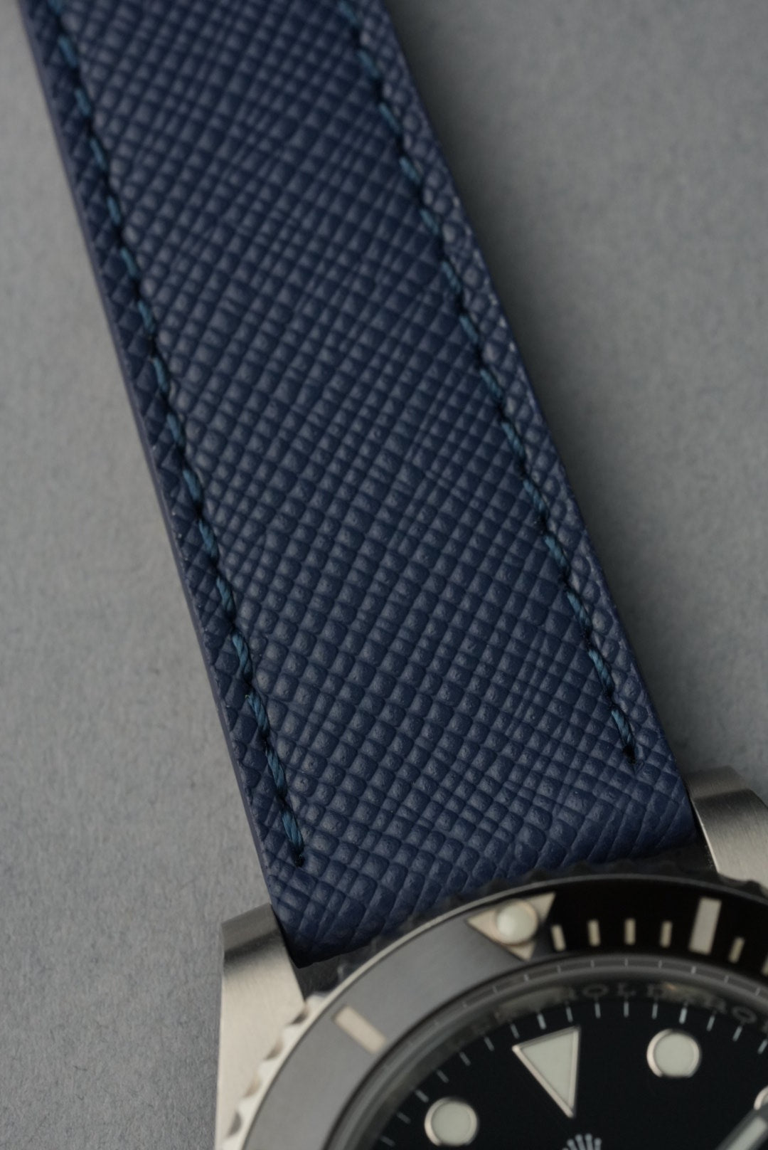 Saffiano Leather Watch Strap for Rolex Submariner
