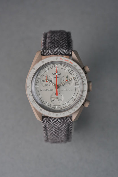 MoonSwatch Jupiter Tweed Strap