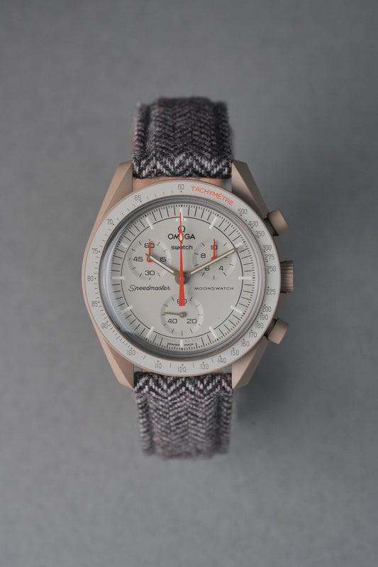 Fabric Strap  for Omega x Swatch MoonSwatch – Mission To Jupiter – Tweed