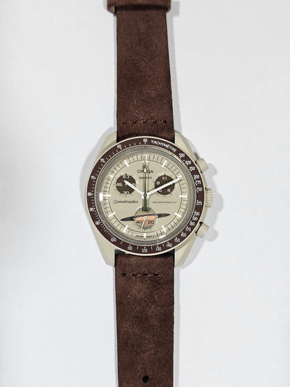 Omega X Swatch MoonSwatch Strap: Suede - Brown