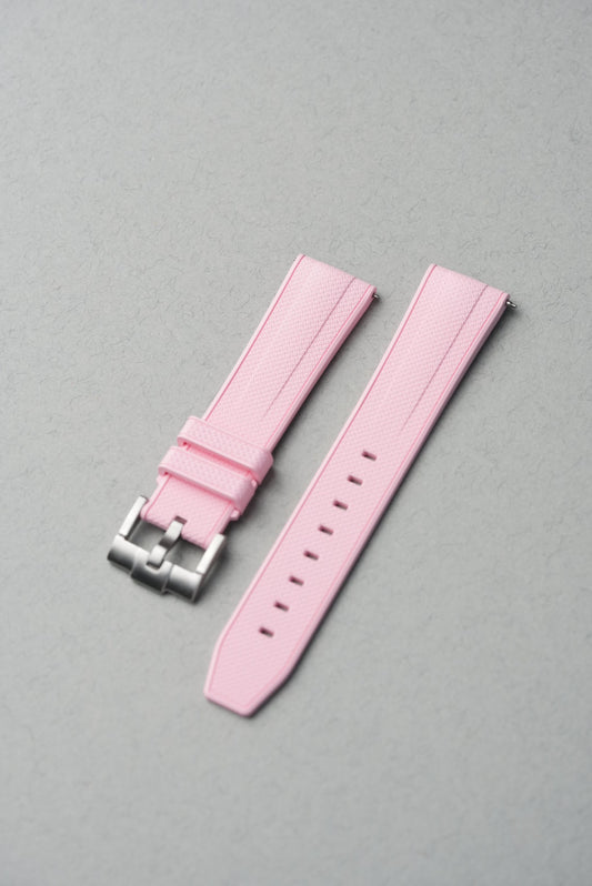 Rubber FKM Straight End Strap For Mission To Venus - Pink
