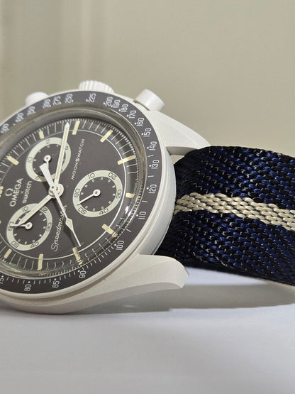 Omega X Swatch MoonSwatch Strap: Premium NATO - Navy