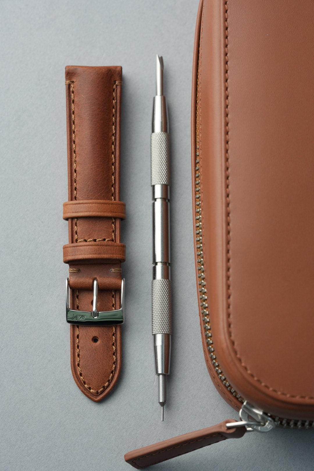 Two Watch Travel Case with Strap & Tool