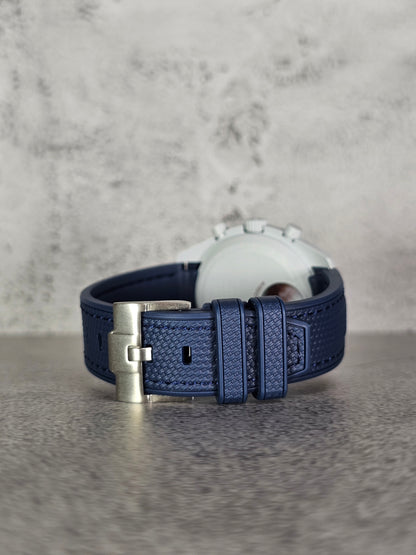 Omega X Swatch MoonSwatch Pluto Strap: Rubber Woven - Navy