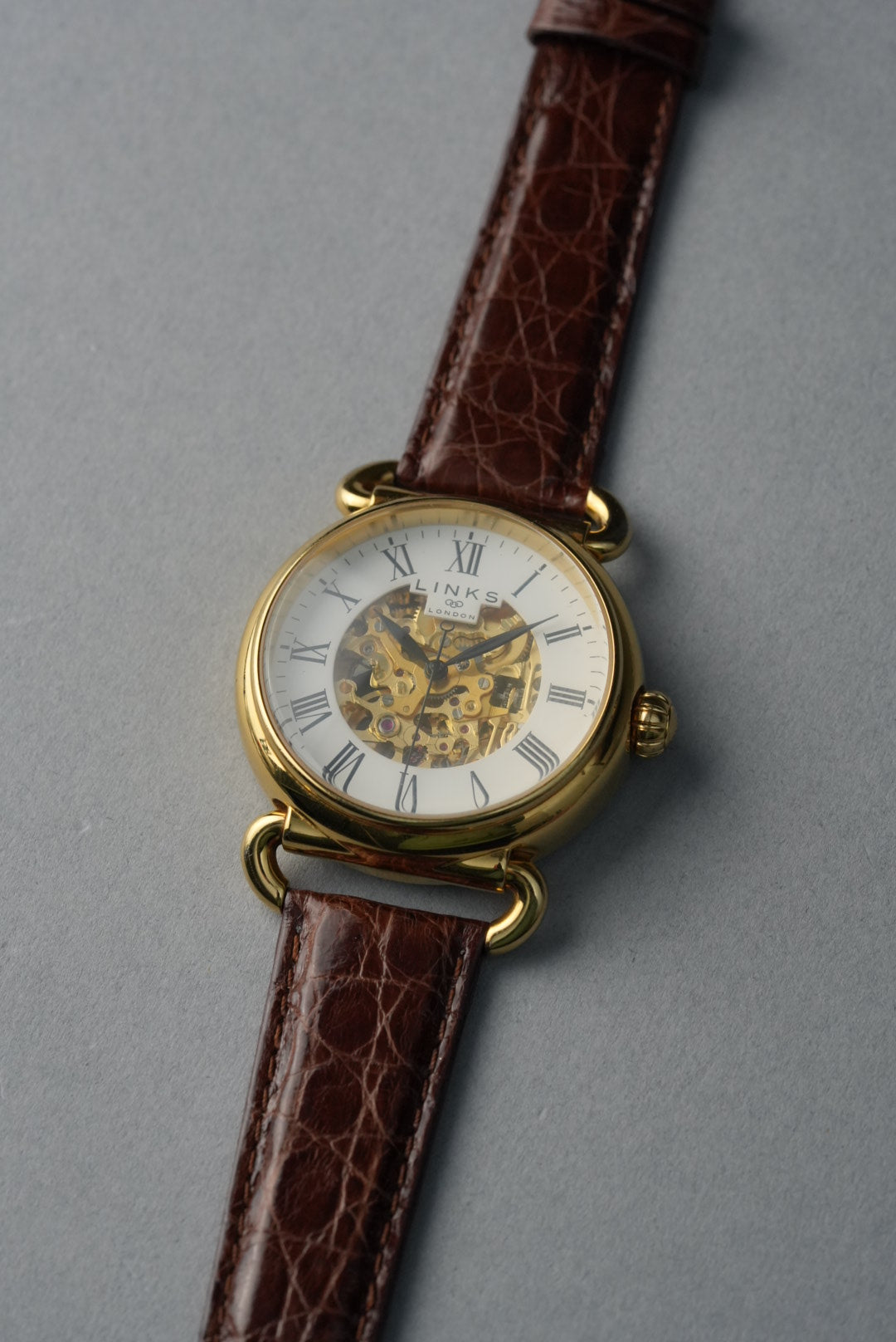 Italian Genuine Crocodile Leather Strap with Nubuck Lining - 18mm to 20mm