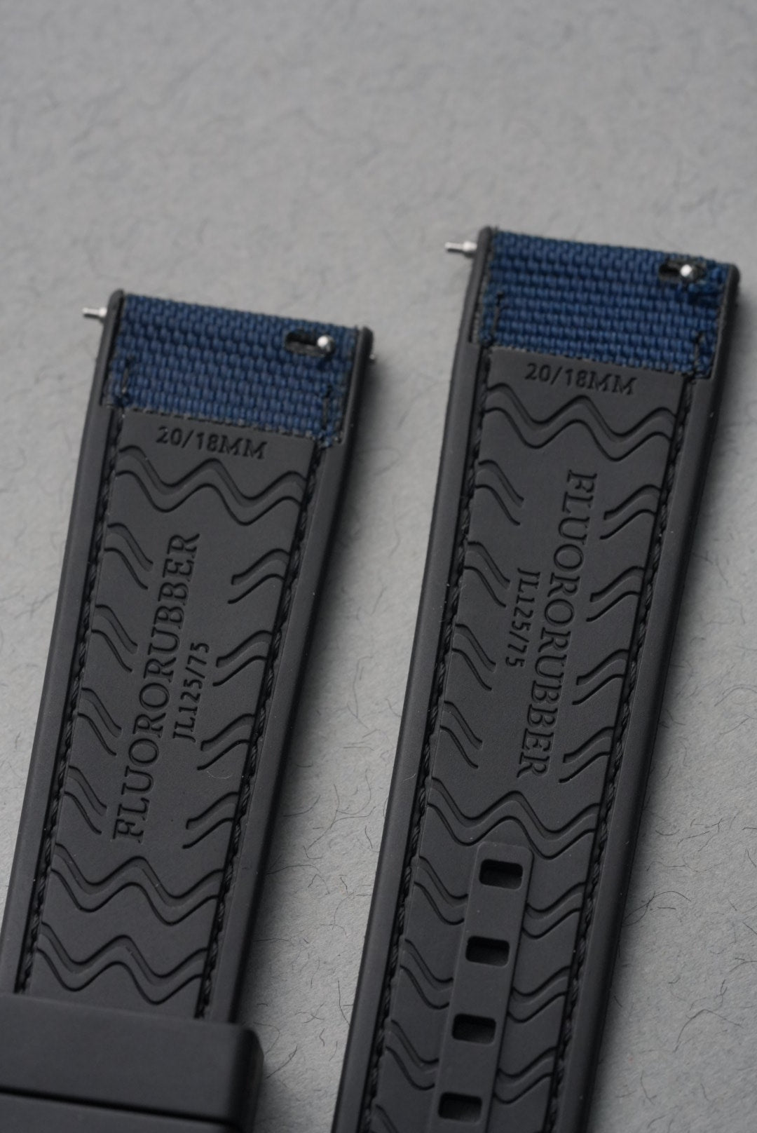 Sailcloth Hybrid Strap for for Omega x Swatch MoonSwatch – Super Blue MoonPhase – Navy