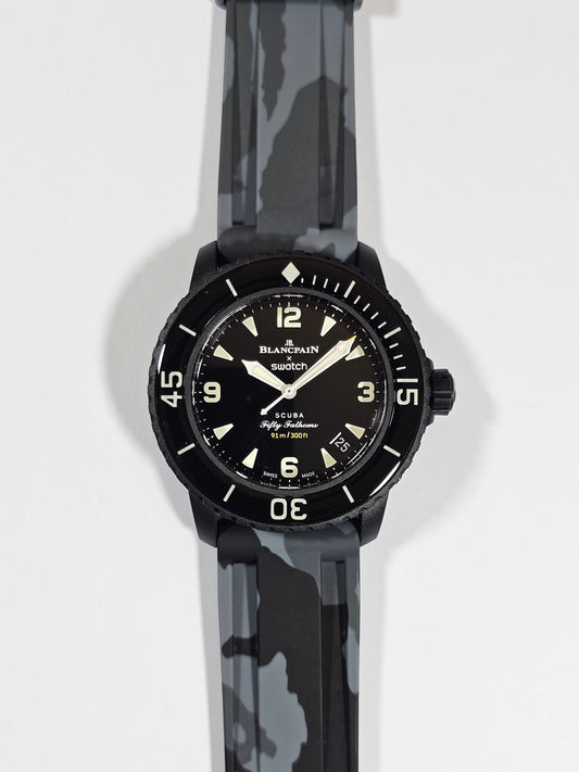 Camo Grey Silicone for Blancpain Fifty Fathoms