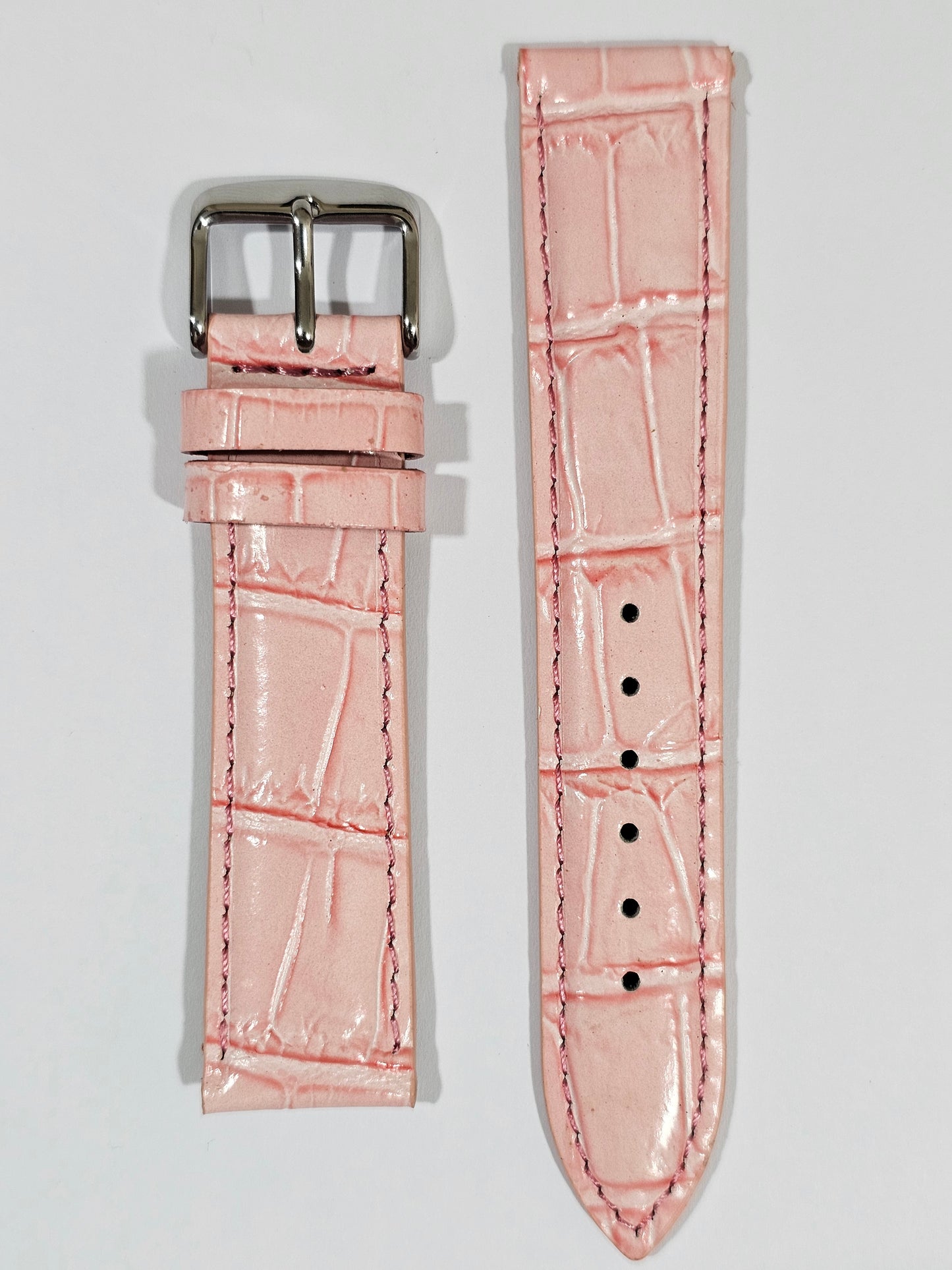 Omega X Swatch MoonSwatch Strap: Embossed Leather - Pink