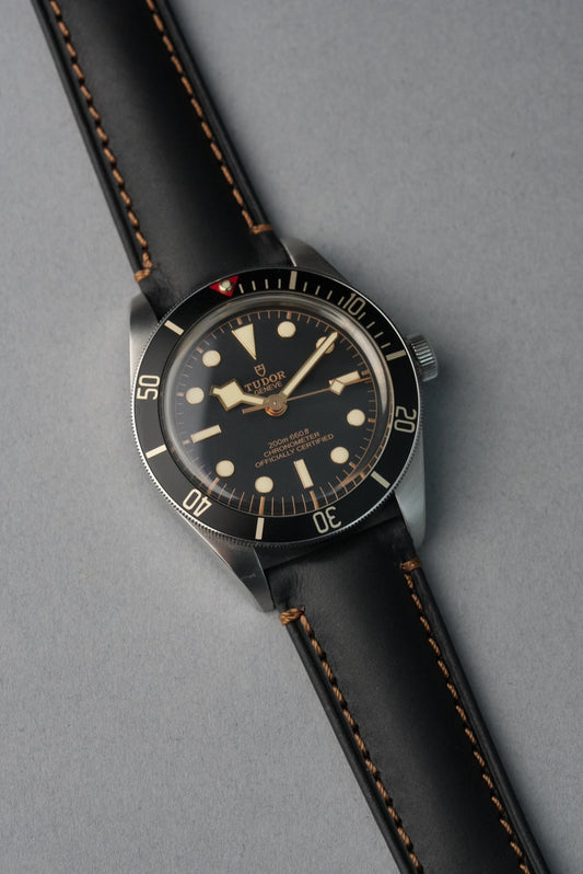 Tudor Black Bay Calfskin Leather Strap Replacement