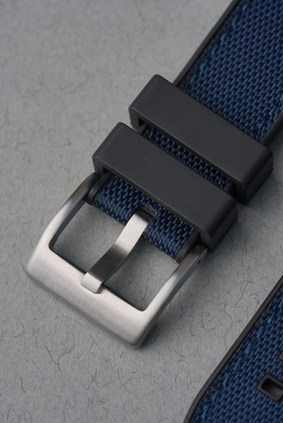 Sailcloth Hybrid Strap for for Omega x Swatch MoonSwatch – Super Blue MoonPhase – Navy