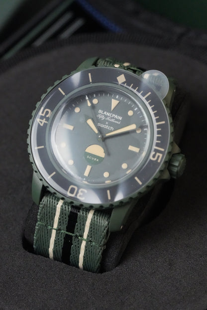 Blancpain Green Abyss Strap Set