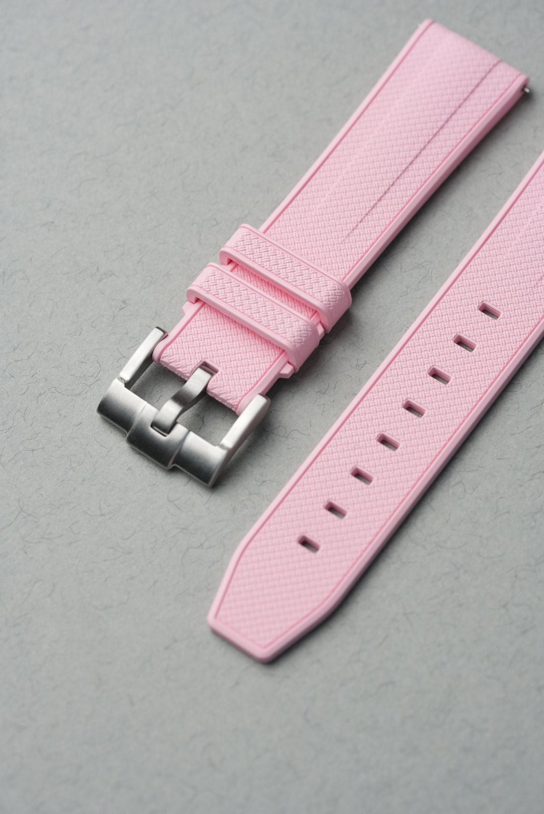 Rubber FKM Straight End Strap For Mission To Venus - Pink