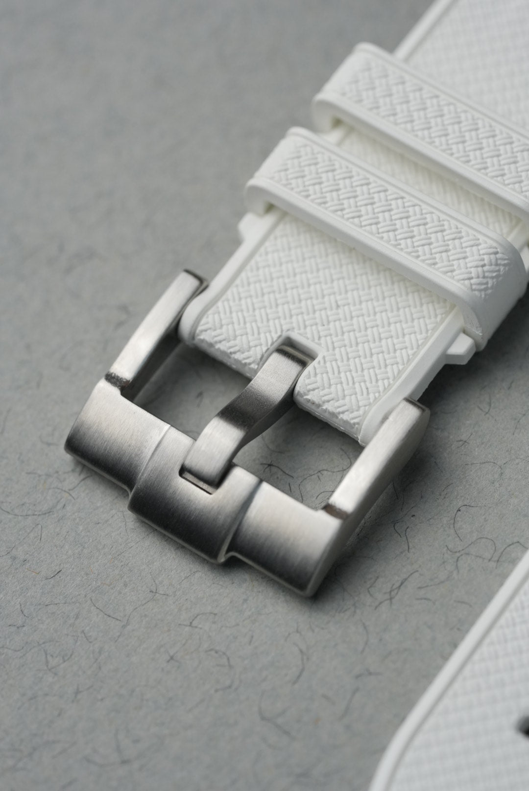 Rubber FKM Straight End Strap For Mission To Venus - White