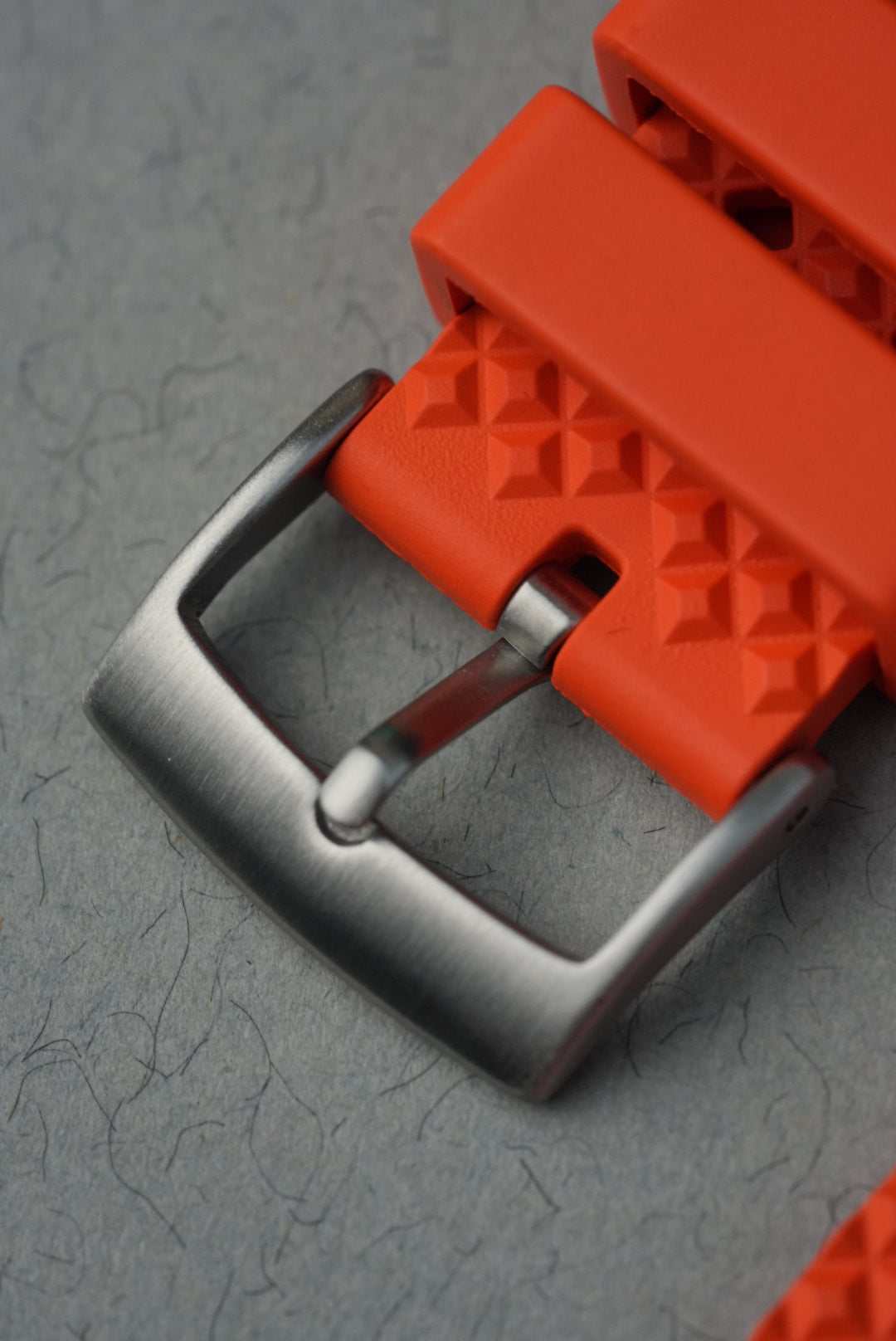 Rubber FKM Honeycomb Strap for Swatch x Omega MoonSwatch – Mission To Jupiter – Orange