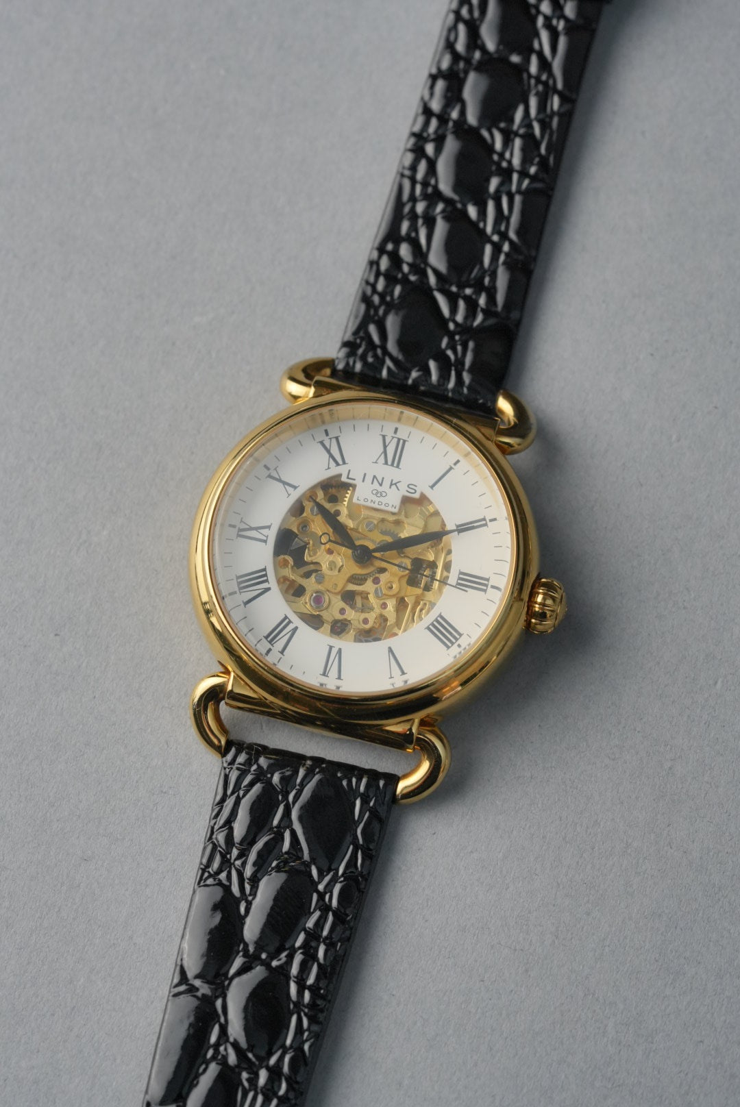 Vintage Crocodile Grain Leather Strap – 8mm to 22mm