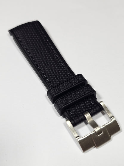 Omega X Swatch EarthPhase "Galileo" MoonSwatch Strap: Black Rubber Woven