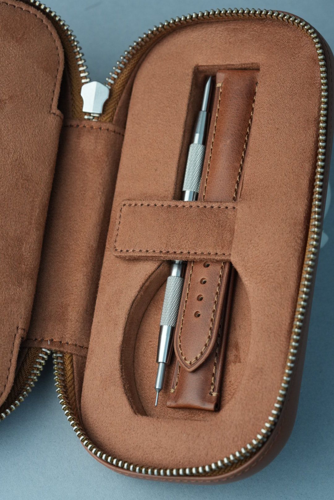 Two Watch Travel Case with Strap & Tool