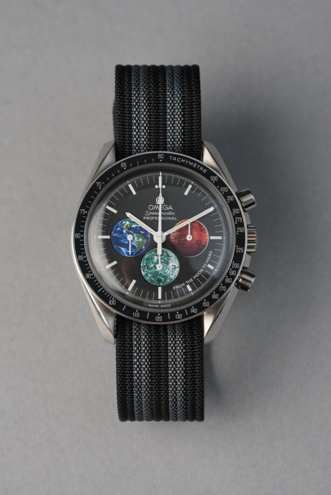 Nylon Strap with FKM Reinforced Notches - Deployant Clasp For Omega Speedmaster [20MM]