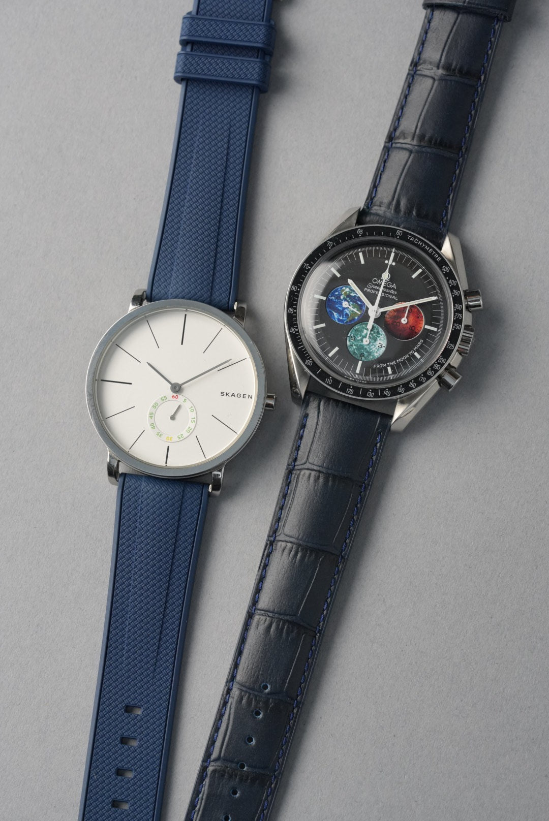 Essential Strap Bundle – Rubber & Leather + Tool (20–22mm Universal Fit)