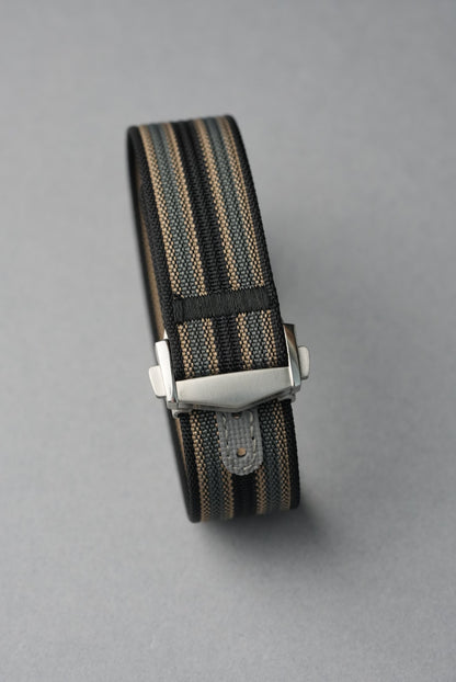 Nylon Strap with FKM Reinforced Notches - Deployant Clasp 18mm-22mm