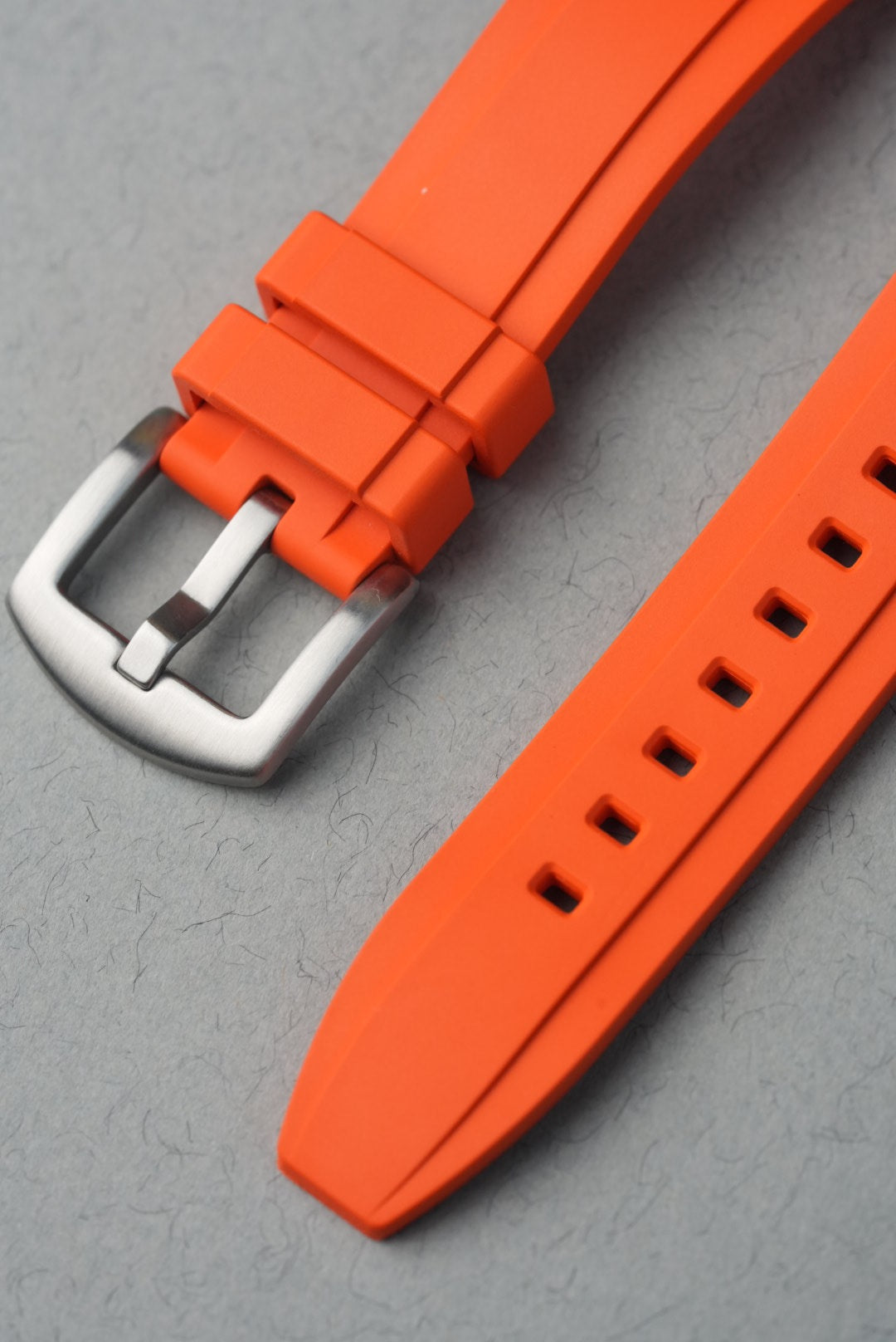 Rubber FKM Divers Strap for Swatch x Omega MoonSwatch – Mission To Jupiter – Orange