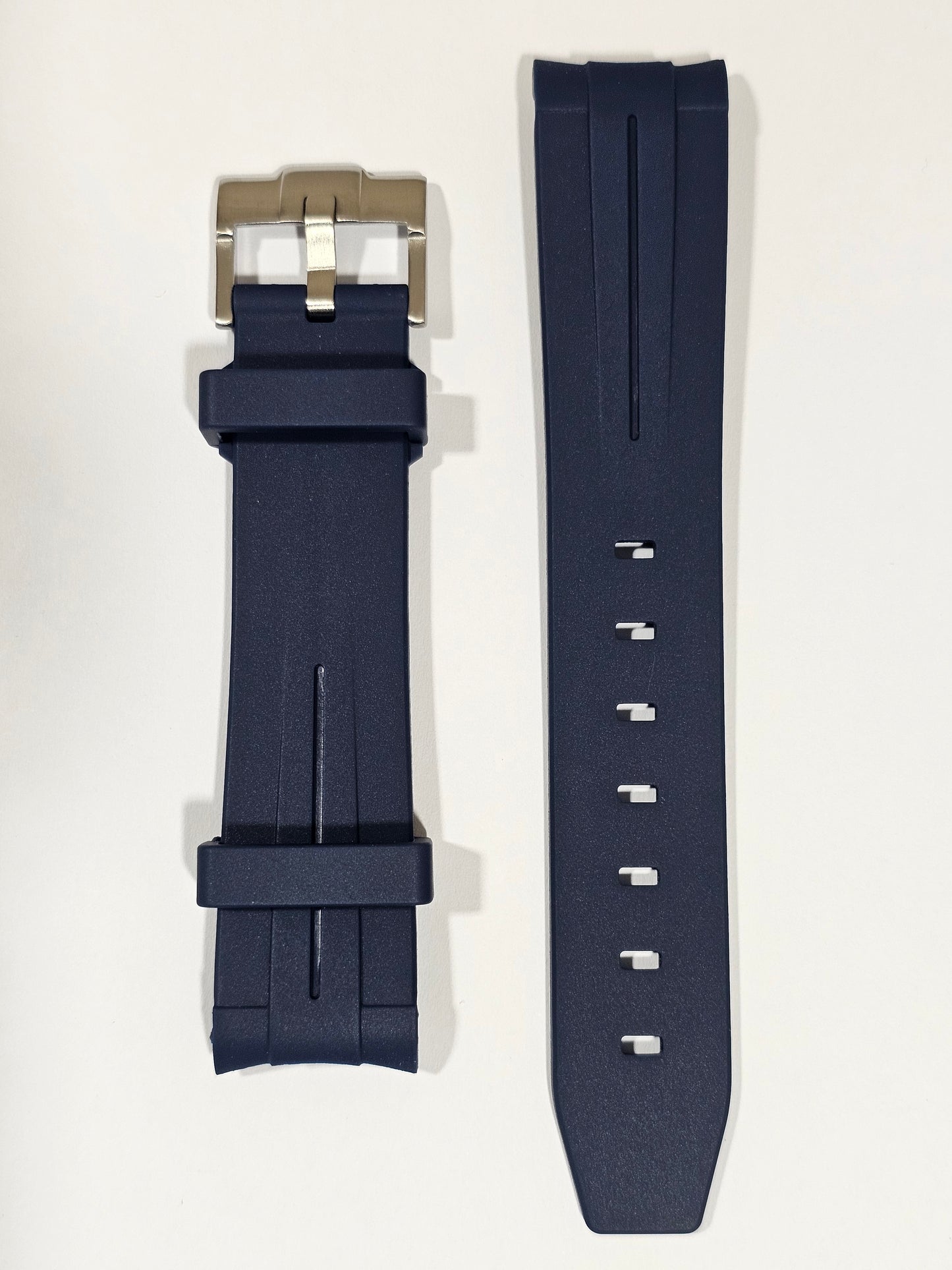 Navy Curved Silicone Strap | Omega X Swatch MoonSwatch