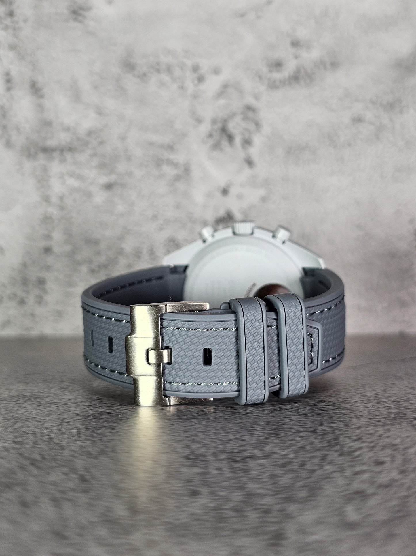 Omega X Swatch MoonSwatch Strap: Rubber Woven - Grey