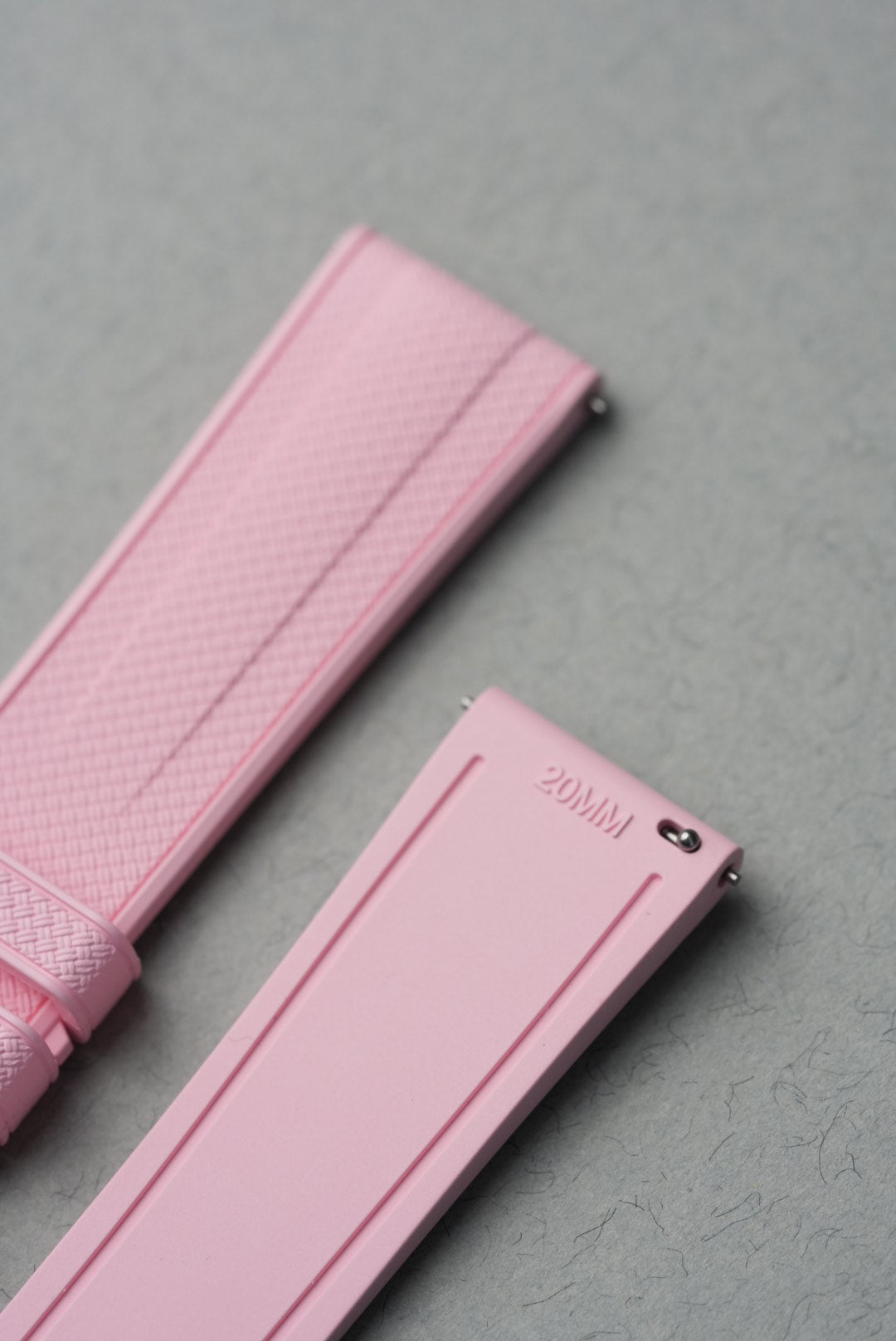 Rubber FKM Straight End Strap For Mission To Venus - Pink