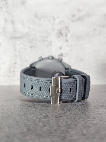 Omega X Swatch MoonSwatch Strap: Grey Rubber Woven - Moon