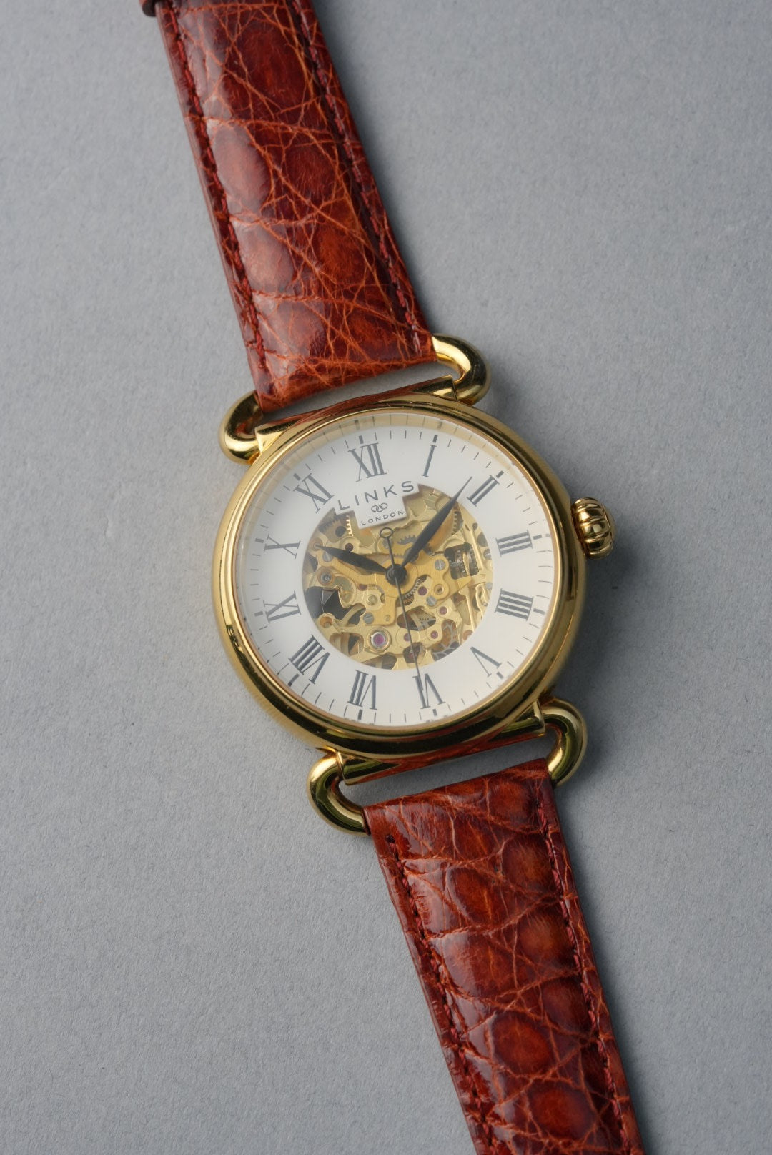 Italian Genuine Crocodile Leather Strap with Nubuck Lining - 18mm to 20mm