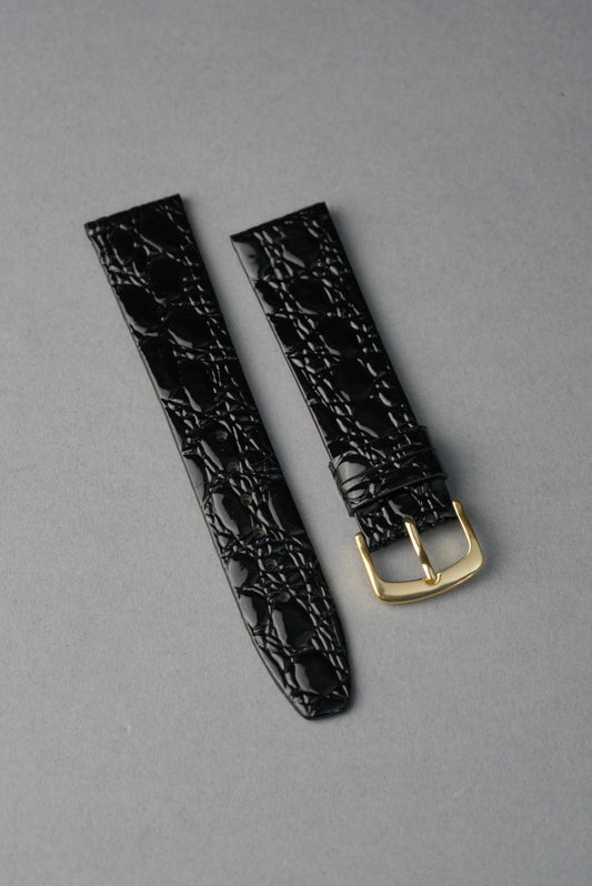 Vintage Crocodile Grain Leather Strap – 8mm to 22mm