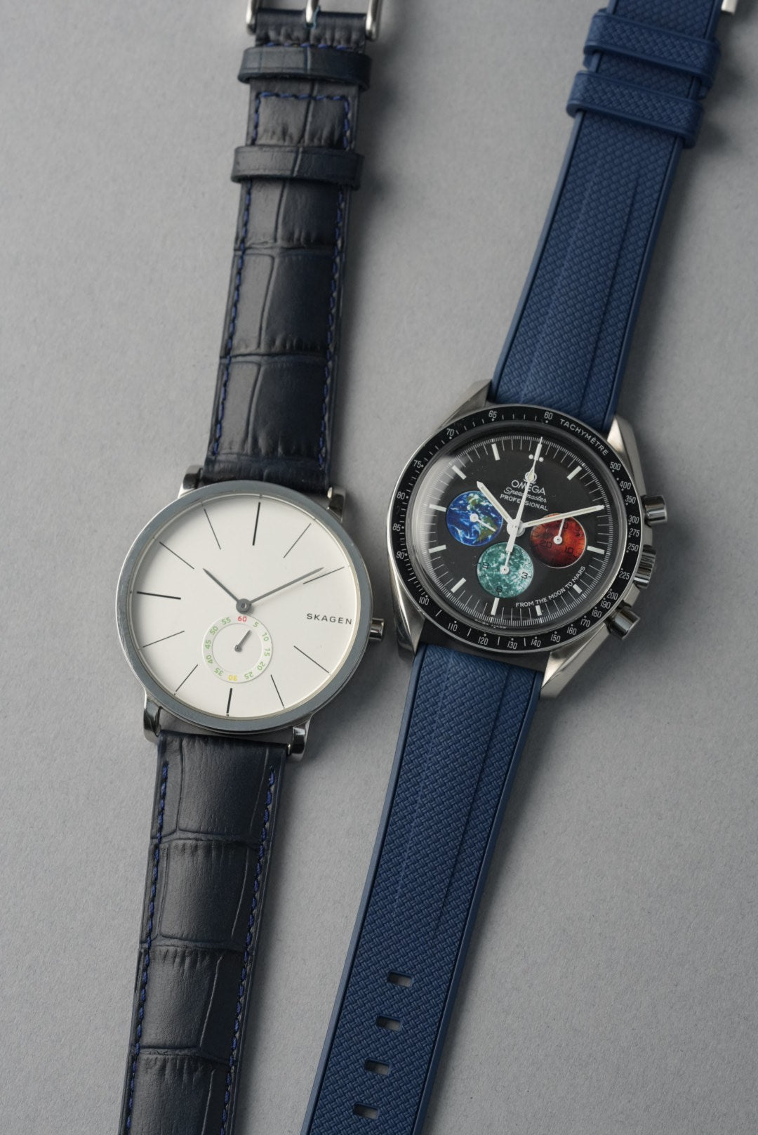 Essential Strap Bundle – Rubber & Leather + Tool (20–22mm Universal Fit)