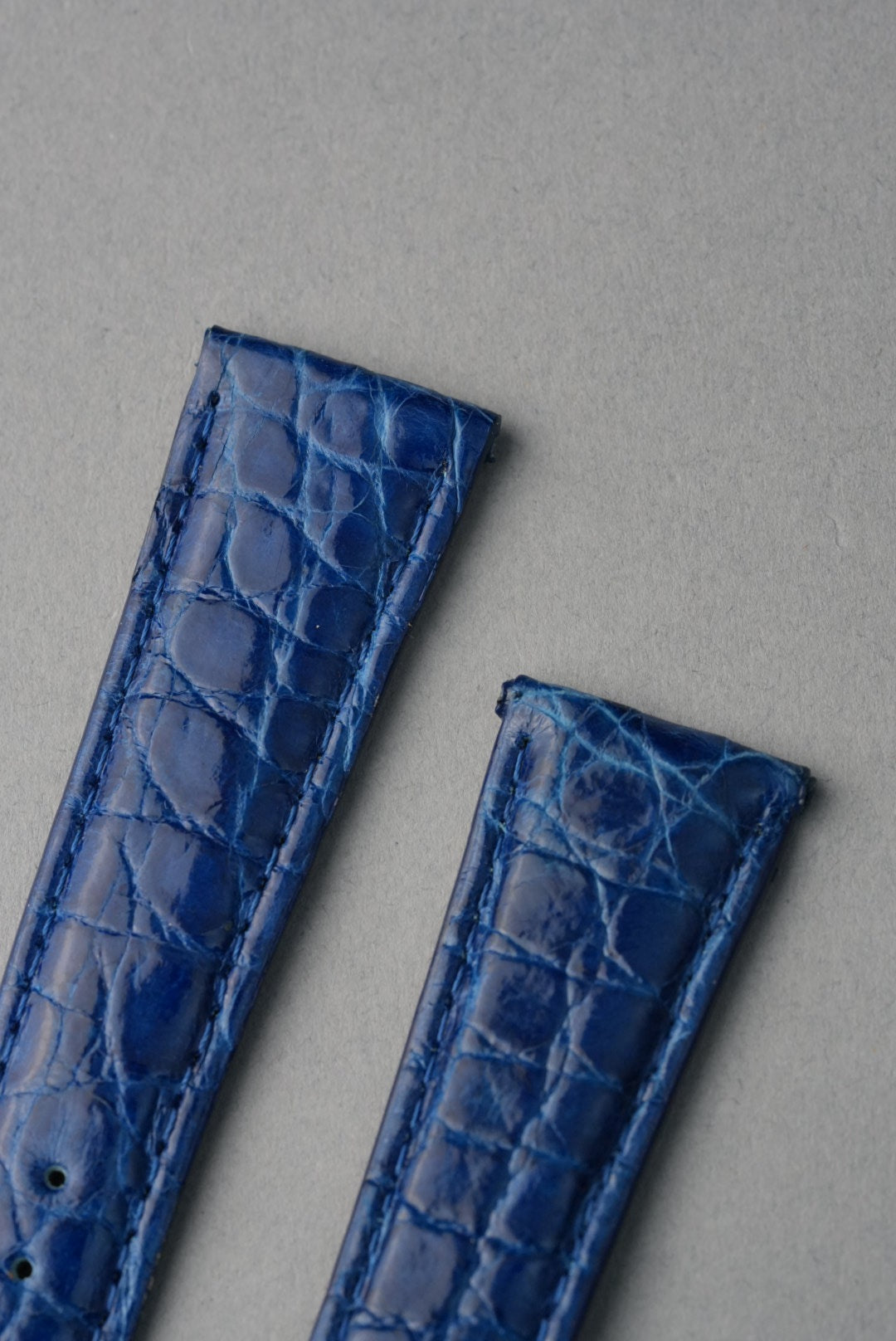 Italian Genuine Crocodile Leather Strap with Nubuck Lining - 18mm to 20mm