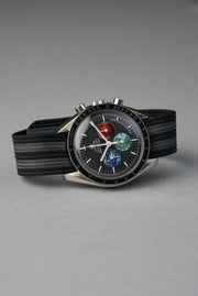 Nylon Strap with FKM Reinforced Notches - Deployant Clasp For Omega Speedmaster [20MM]