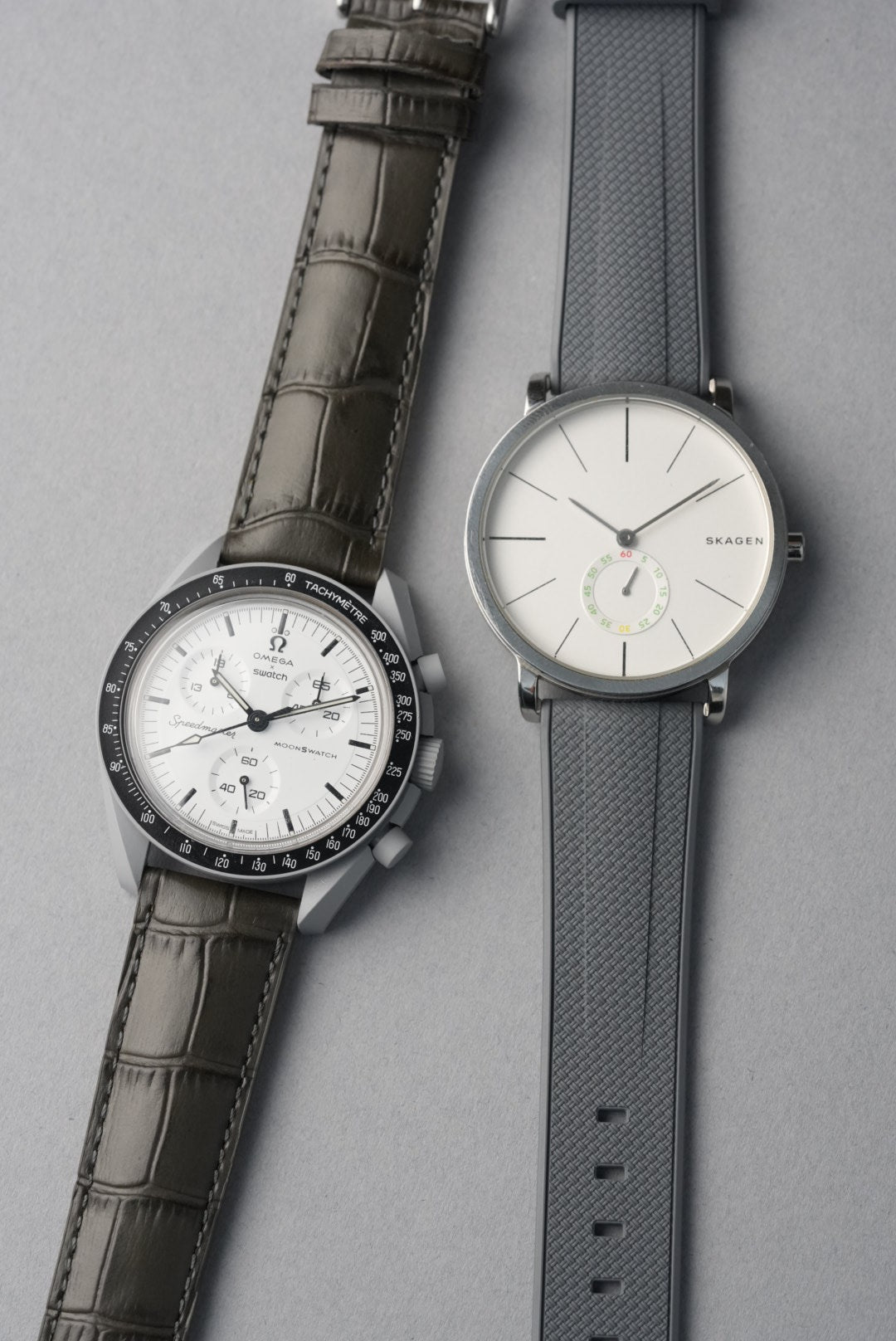 Essential Strap Bundle – Rubber & Leather + Tool (20–22mm Universal Fit)