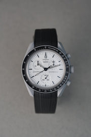 Rubber Curved Strap for Omega x Swatch MoonSwatch – 1965 – Black
