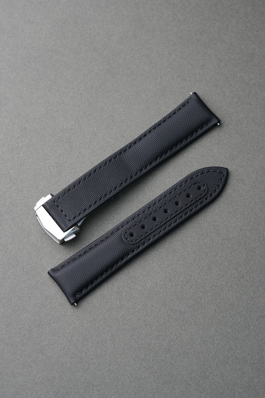 Hamilton Sailcloth Strap with Deployant Clasp