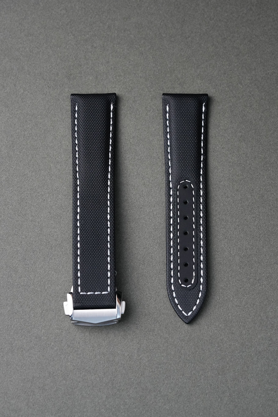 Hamilton Sailcloth Strap with Deployant Clasp