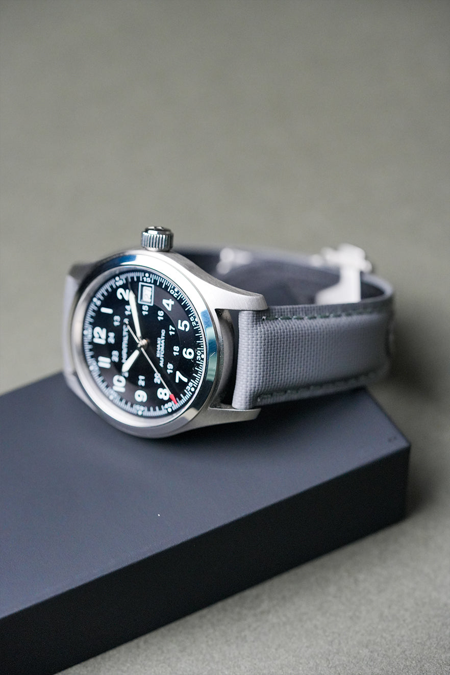 Hamilton Sailcloth Strap with Deployant Clasp