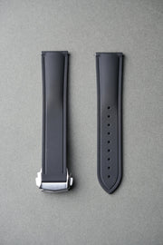 Sailcloth Effect FKM Rubber Strap with Deployant Clasp 20mm-22mm