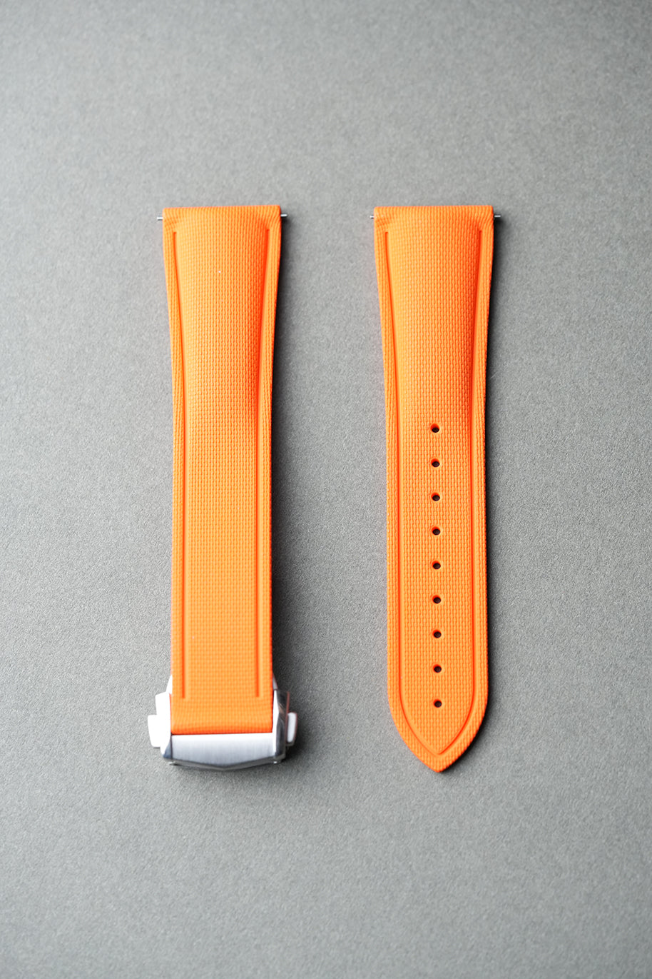 Sailcloth Effect FKM Rubber Strap with Deployant Clasp 20mm-22mm