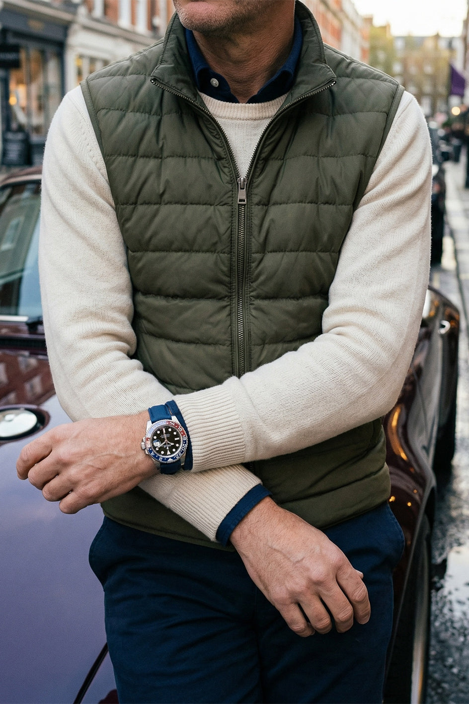 Sailcloth Effect FKM Rubber Strap with Deployant Clasp 20mm-22mm