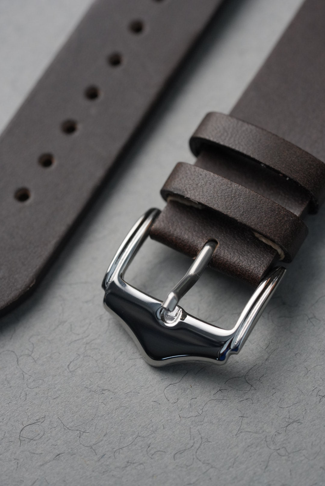 Premium brown leather MoonSwatch strap for Mission to Saturn collector