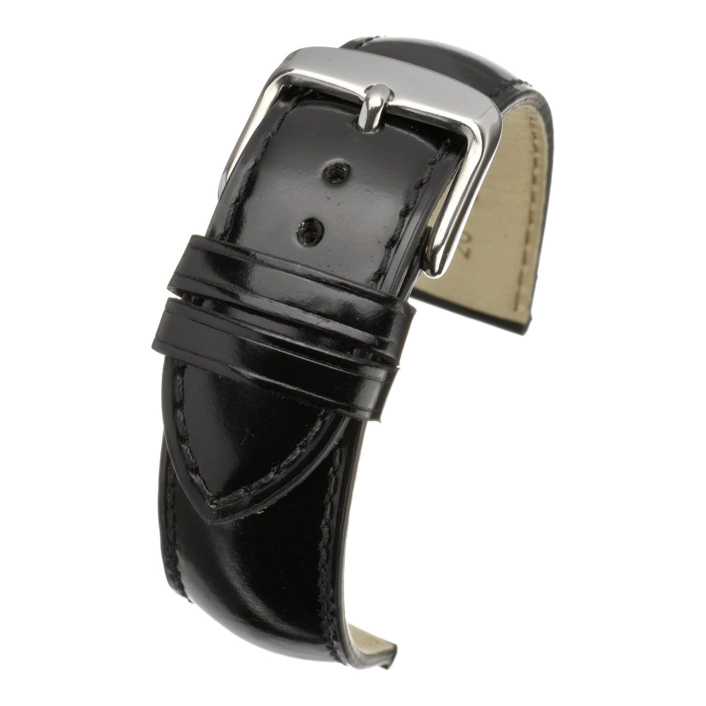 Smooth Gloss Leather Watch Strap