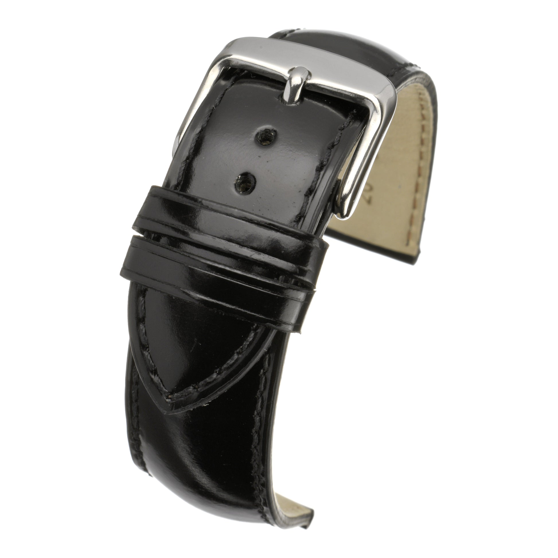 Smooth Gloss Leather Watch Strap