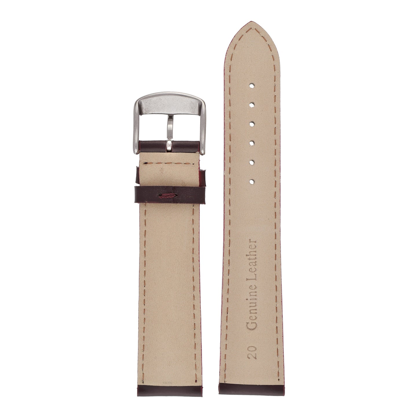 Smooth Gloss Leather Watch Strap