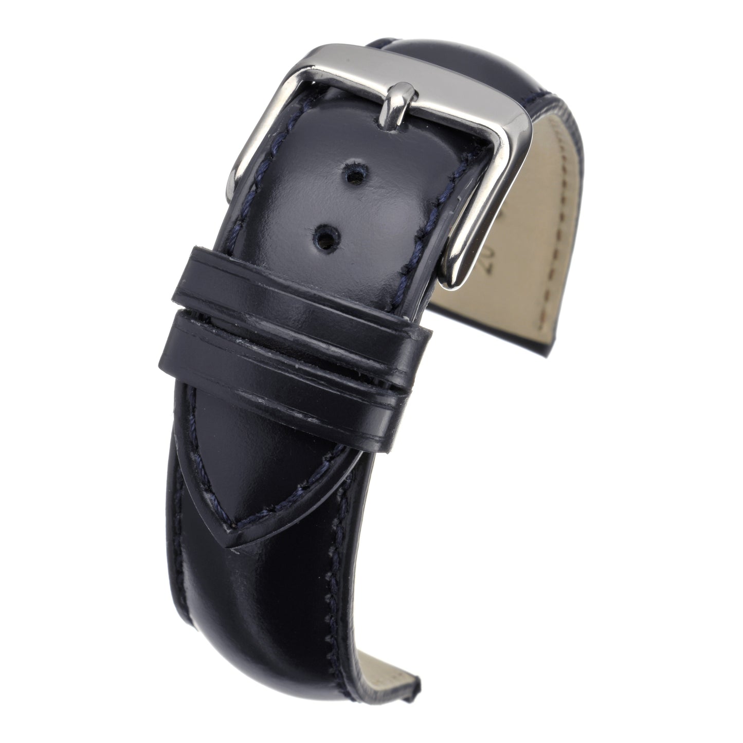 Smooth Gloss Leather Watch Strap