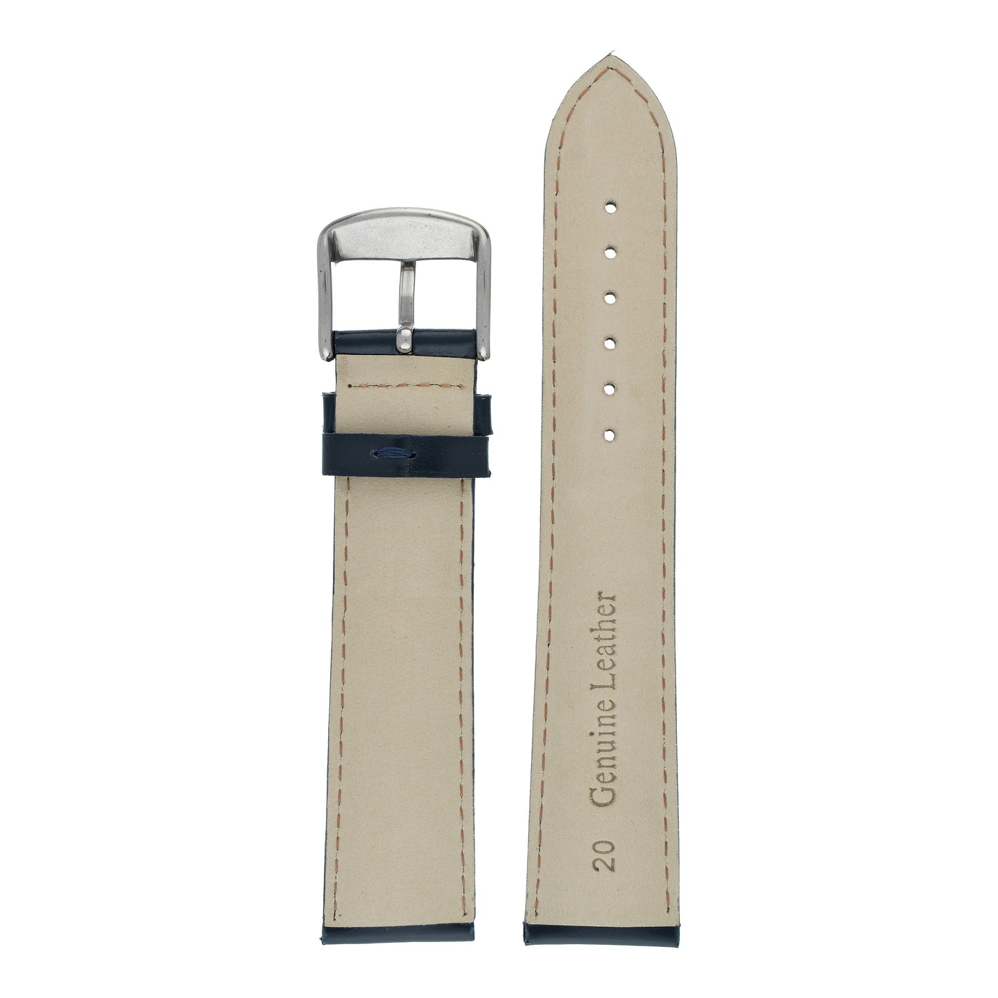 Smooth Gloss Leather Watch Strap